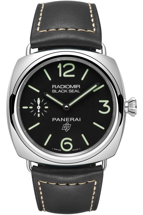 panerai noire seal|panerai radiomir black seal pam00183.